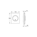 Grohe Nova Cosmopolitan Накладна панель змиву для пісуару (38804P00) - Зображення 4