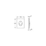 Grohe Quickfix Start Панель змиву для унітазу вертикальна (389642430) - Зображення 7