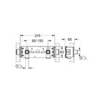 Grohe Rapid Pro Монтажна планка для змішувача (39044000) - Зображення 2