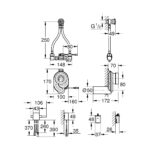 Grohe Сифон для пісуару з температурним датчиком, горизонтальний випуск 6V - Зображення 2