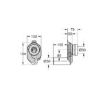 Grohe Сифон для пісуару, горизонтальний випуск (39732000) - Зображення 3