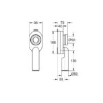 Grohe Сифон для пісуару, вертикальний випуск (39733000) - Зображення 2