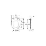 Grohe Сидіння для унітазу GROHE Bau Ceramic soft close slim (39923000) - Зображення 6
