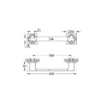 GROHE SPA Allure Тримач для банного рушника 600 мм (40341001) - Зображення 3