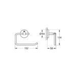 Grohe BauCosmopolitan Тримач туалетного паперу без кришки (40457001) - Зображення 2