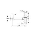 Grohe Сифон для раковини 1 1/4" (40564000) - Зображення 2