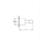 GROHE SPA Atrio Гачок для халату (40890KF0) - Зображення 3