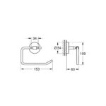 Grohe Start Cosmopolitan Тримач туалетного паперу без кришки (41165000) - Зображення 2