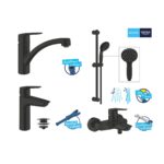 Grohe Набiр змiшувачiв QuickFix Start 4 в 1 для ванни та кухні (UA303311MK)