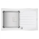Кухонна мийка Teka Diamond 1B 1D 86 (115100012) біле скло