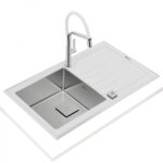 Кухонна мийка Teka Diamond 1B 1D 86 (115100012) біле скло - Зображення 3