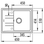 Кухонна мийка Teka STONE 45 S-TG 1B 1D (115330045) чорний металік - Зображення 2