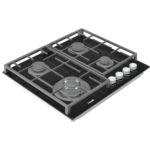 Газова варильна поверхня Fabiano FHG 8244 VGHT Black Glass - Зображення 4